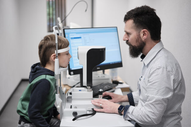 Axiale Augenlängenmessung (Biometrie) 